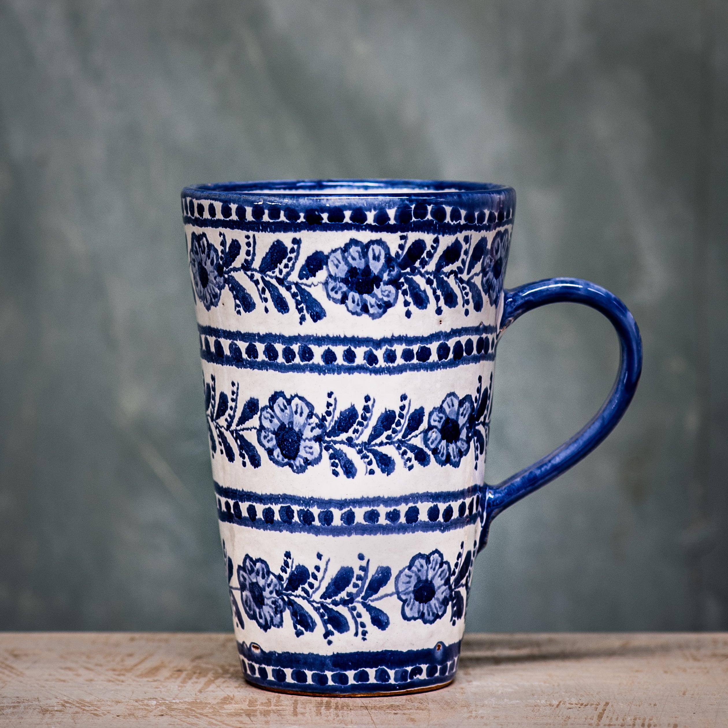 Tall Tea Mug - Large Handcrafted Ceramic Tea Cup | Extra Capacity