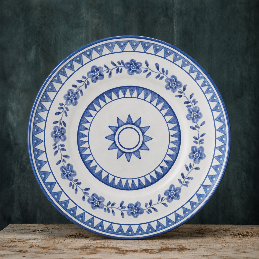 Dinner & Side Plate - Bakuli Design