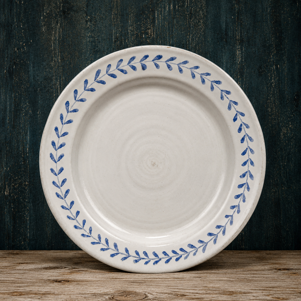 Dinner & Side Plate - Leaf