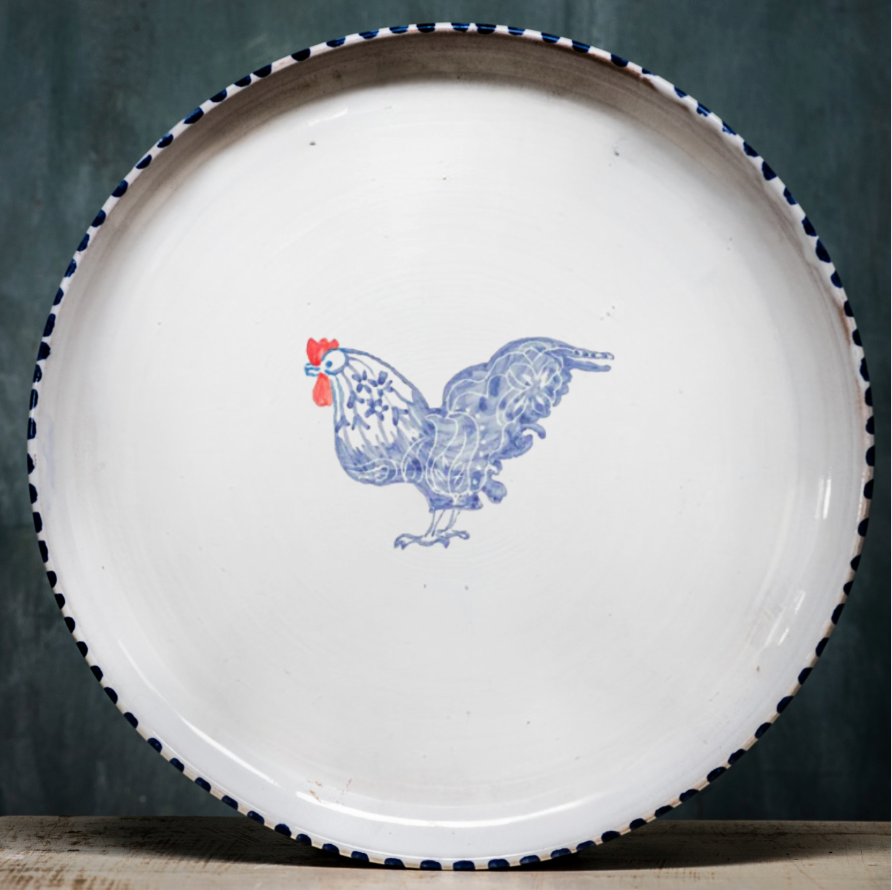 Flat Platter - Cockerel