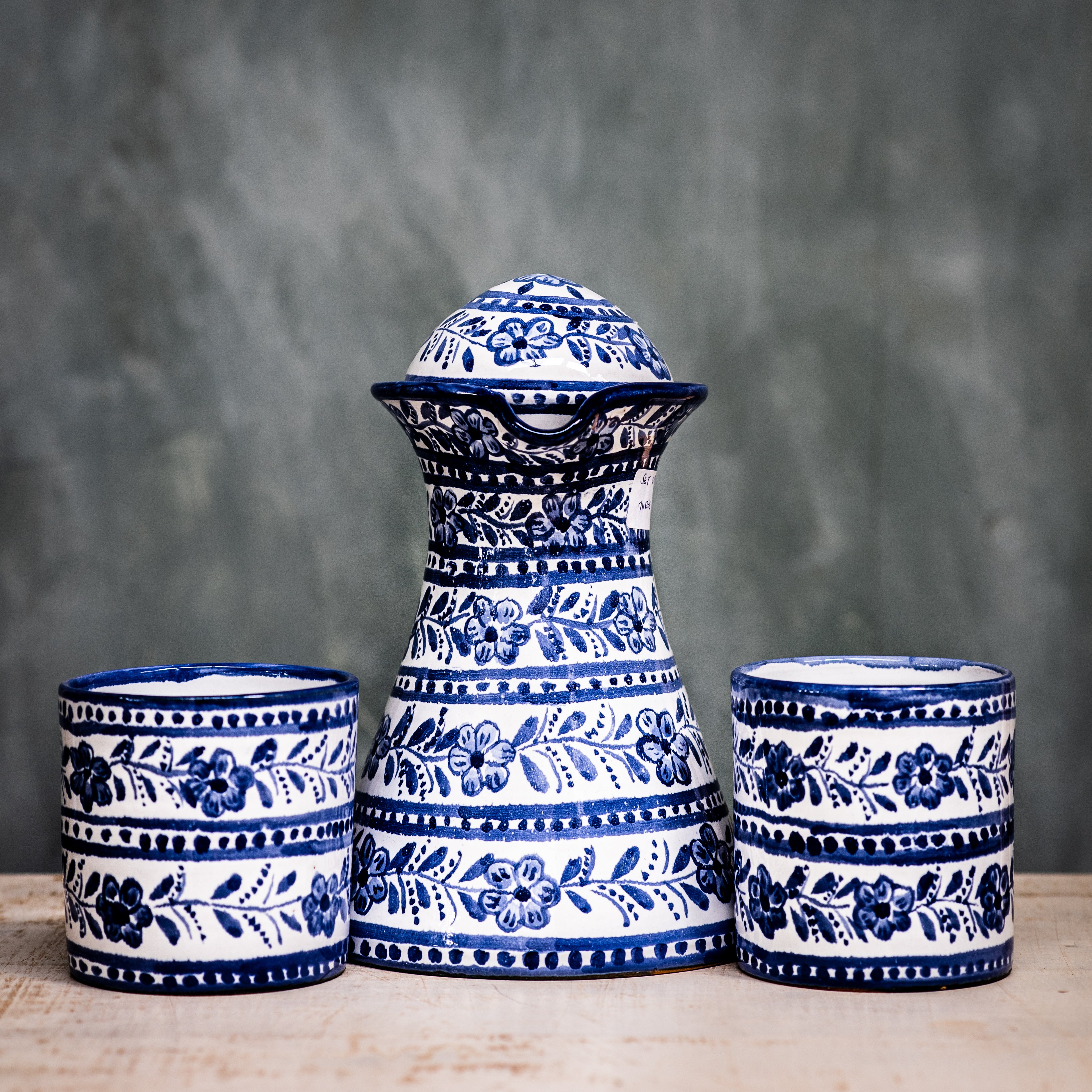 Water Carafe + 2 Glasses